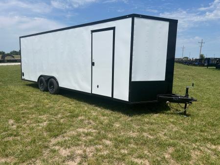 New 2026 Rock Solid 83x24 Tandem 10K Cargo w/ Ramp Door & 7' Interior Height