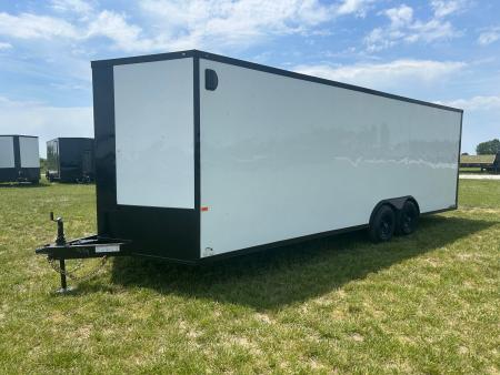 New 2026 Rock Solid 83x24 Tandem 10K Cargo w/ Ramp Door & 7' Interior Height
