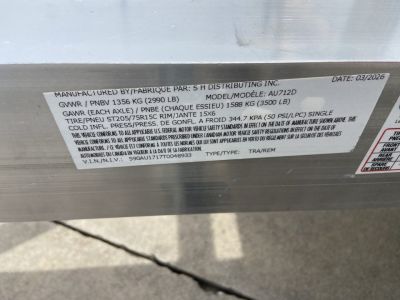 New Sport Haven 7X12 ALUM DELUX UTILITY