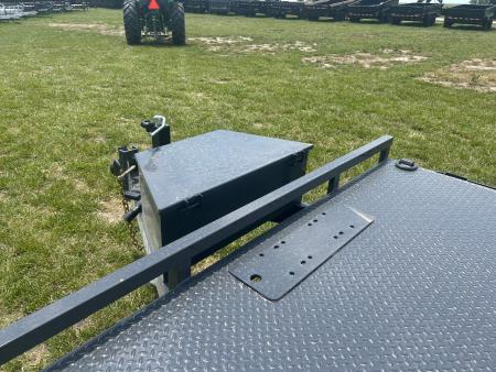 New 2026 Lamar 83x20 Tandem 10K Steel Floor Carhauler w/ Toolbox, 2' Dove, & Slide In Ramps