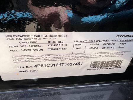 New 2026 PJ Trailers 24' F8 Deckover Equipment Trailer