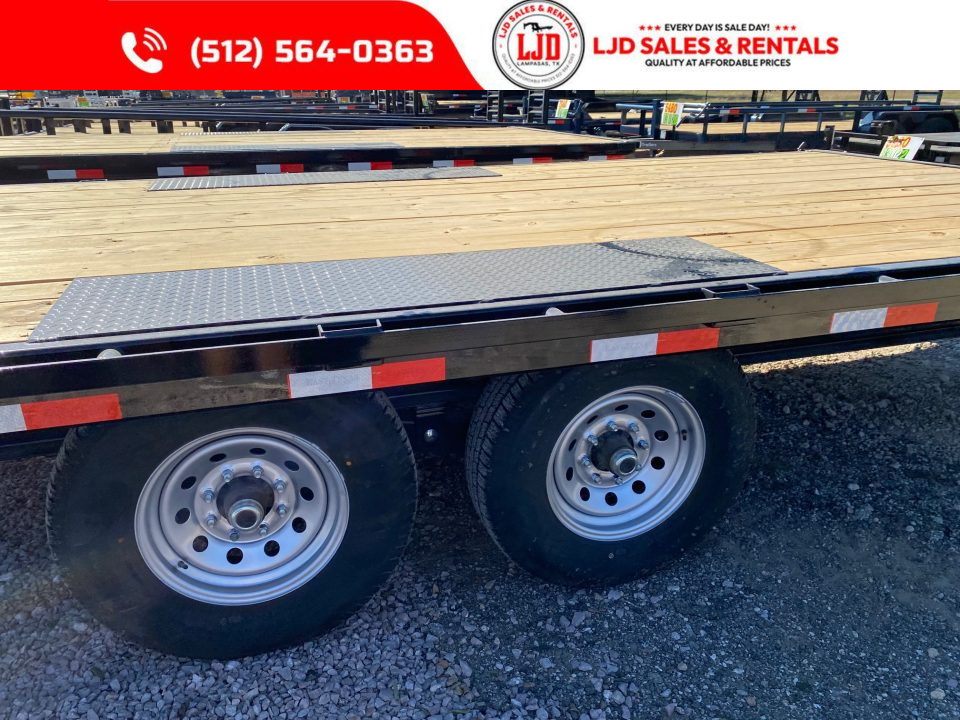 New 2027 East Texas Trailers 102" X 25' Deckover Flatbed Trailer - 8FT SIR - 14K GVWR