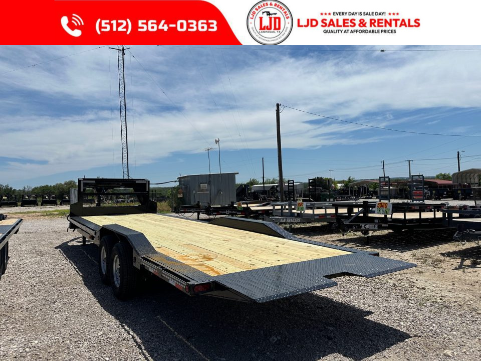 New 2027 East Texas - 26' Drive Over Fender Power Tilt Gooseneck Trailer