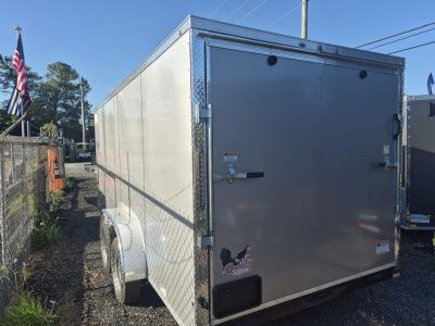 New 2026 Quality Cargo 7 x 16 Enclosed Silver Cargo Trailer Great for Tools & Motorcycles Cargo / Enclosed Trailer