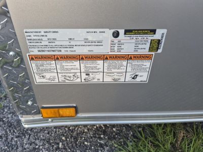 New 2026 Quality Cargo 7 x 16 Enclosed Silver Cargo Trailer Great for Tools & Motorcycles Cargo / Enclosed Trailer