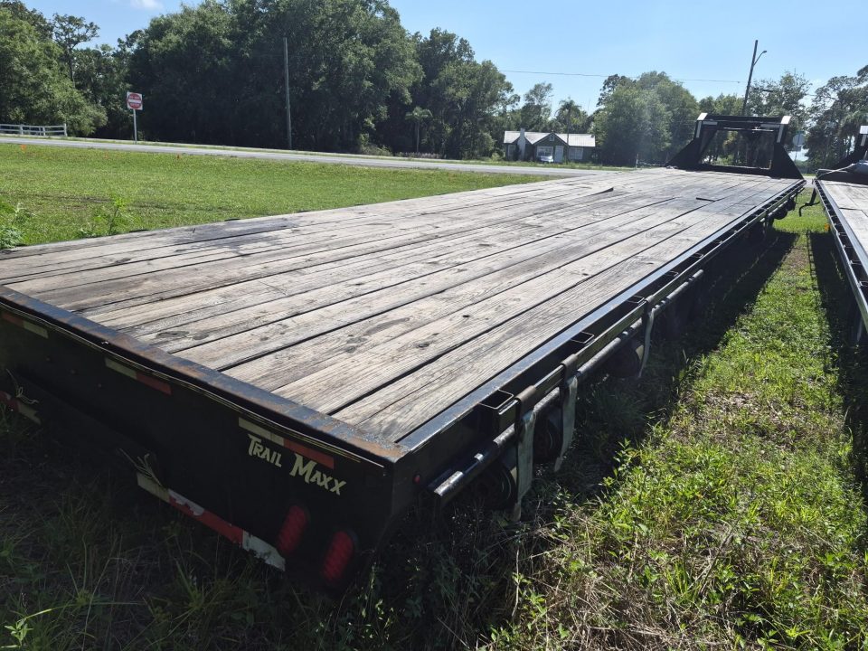 Used 2024 40 Ft. Gooseneck with 12,000 LB GVWR Equipment Trailer