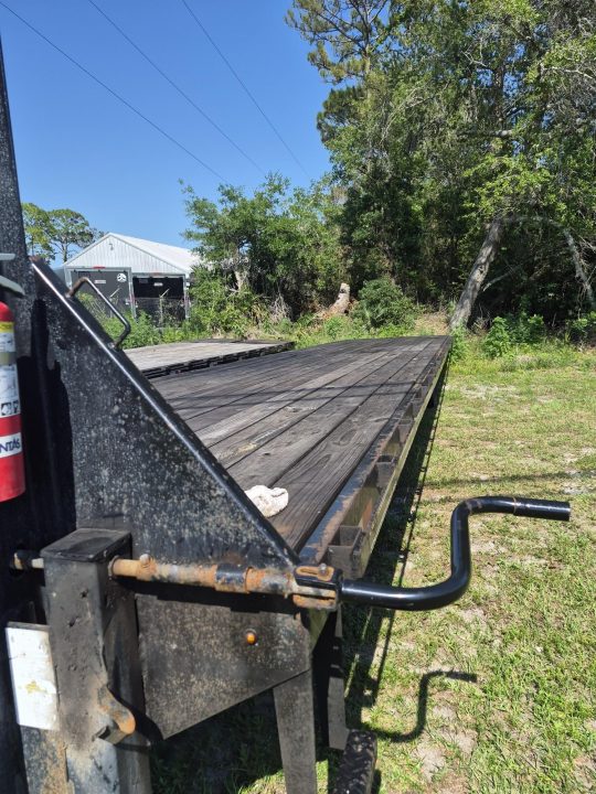 Used 2024 40 Ft. Gooseneck with 12,000 LB GVWR Equipment Trailer