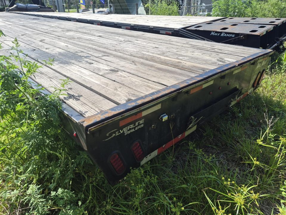 Used 2024 40 Ft. Gooseneck with 12,000 LB GVWR Equipment Trailer