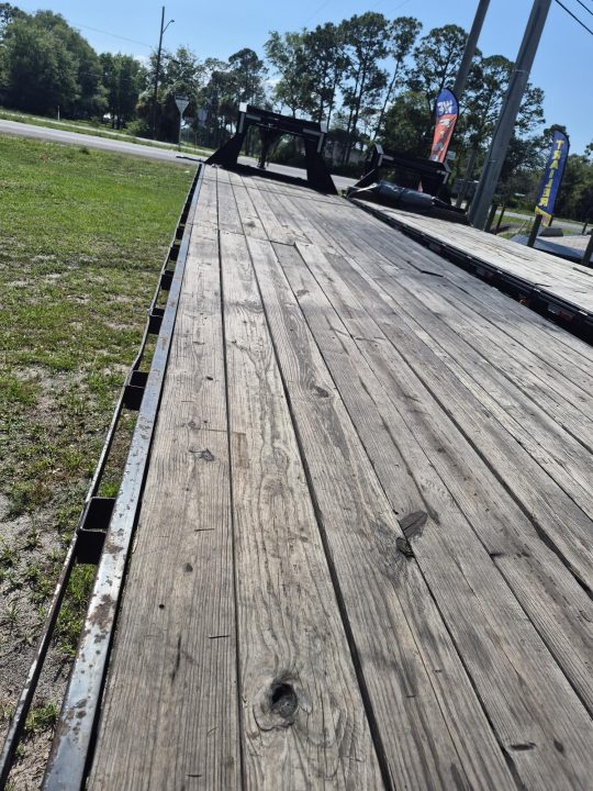 Used 2024 40 Ft. Gooseneck with 12,000 LB GVWR Equipment Trailer