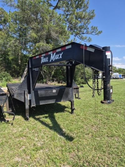 Used 2024 40 Ft. Gooseneck with 12,000 LB GVWR Equipment Trailer