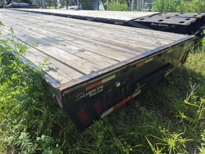 Used 2024 40 Ft. Gooseneck with 12,000 LB GVWR Equipment Trailer