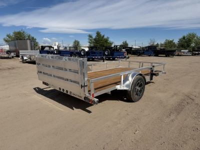 New 2026 Load Trail 6.5-12 Aluminum Ramp Gate Utility W/ Bi-Fold Gate 3K GVWR
