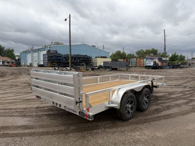 New 2026 Load Trail 7-14 Tandem Axle Aluminum Ramp Gate Utility W/ Bi-Fold Gate 7K GVWR