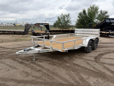 New 2026 Load Trail 7-14 Tandem Axle Aluminum Ramp Gate Utility W/ Bi-Fold Gate 7K GVWR