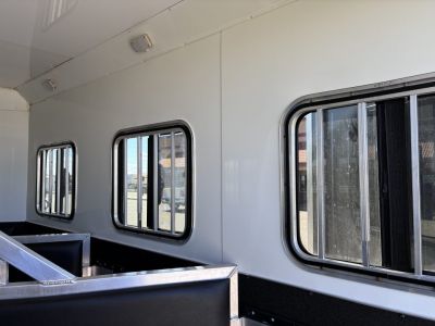 Used 2015 Bison Trailers 3H 10'LQ Horse Trailer