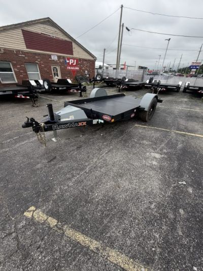 New 2026 Rawmaxx SGX1272BP7K Tilt Trailer 72X12 SA Scissor Lift (GVW:7000) MIDKNIGHT BLACK
