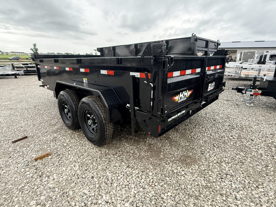 New 2026 H&H Black 83"x14' 15.4k Industrial Dump Trailer