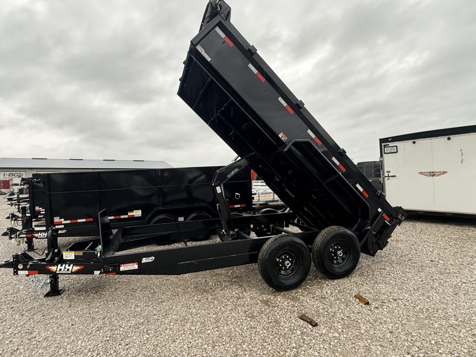 New 2026 H&H Black 83"x14' 15.4k Industrial Dump Trailer