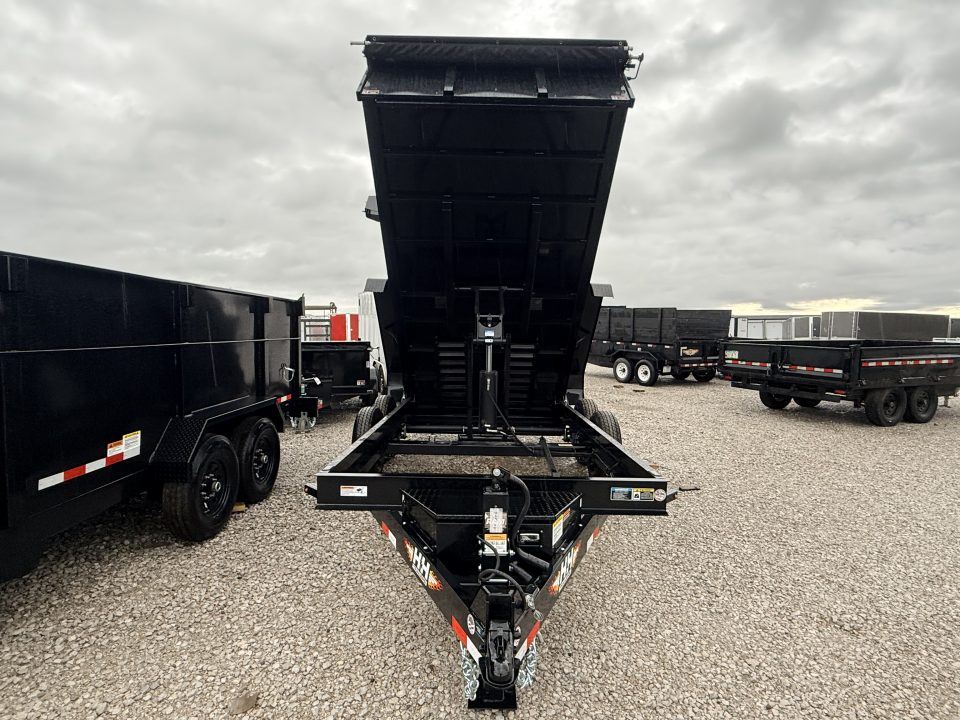 New 2026 H&H Black 83"x14' 15.4k Industrial Dump Trailer