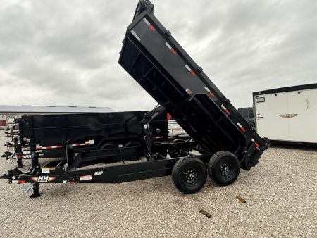 New 2026 H&H Black 83"x14' 15.4k Industrial Dump Trailer