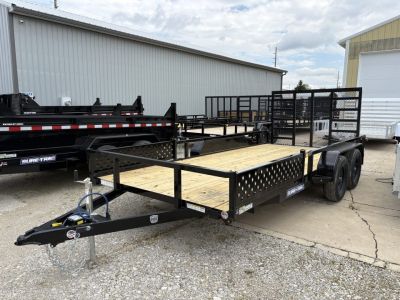 New 2026 Sure-Trac 7 X 16 Tube Top ATV 7K Tandem Utility Trailer