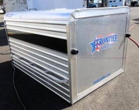 New 2026 Frontier Trailers 4'x6' Livestock Truck Topper - Double Door - Two Compartments -Truck Box (Livestock and Dog)