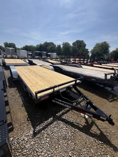 New 2027 PJ Trailer Carhauler C5182 83x18 TA Dovetail w/ Slide In Ramps (GVW:7000) BLACK