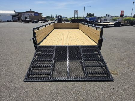 New 2026 Sure-Trac 7x16 Tube Top 3 Board Utility Trailer 7k GVWR