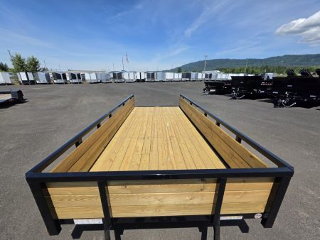 New 2026 Sure-Trac 7x16 Tube Top 3 Board Utility Trailer 7k GVWR