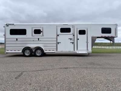 New 2027 Cimarron Trailers 2 + 1 Horse Trailer