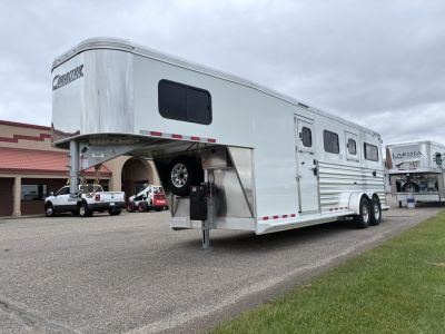 New 2027 Cimarron Trailers 2 + 1 Horse Trailer