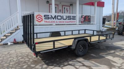 New 2026 CAM SUPERLINE 7x14 Tubular Top Rail Utility Trailer w/ BRAKES!
