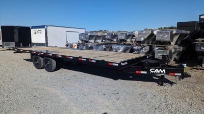 New 2026 CAM Superline 24' (4 + 20) HD Deckover POWER Split Tilt Trailer