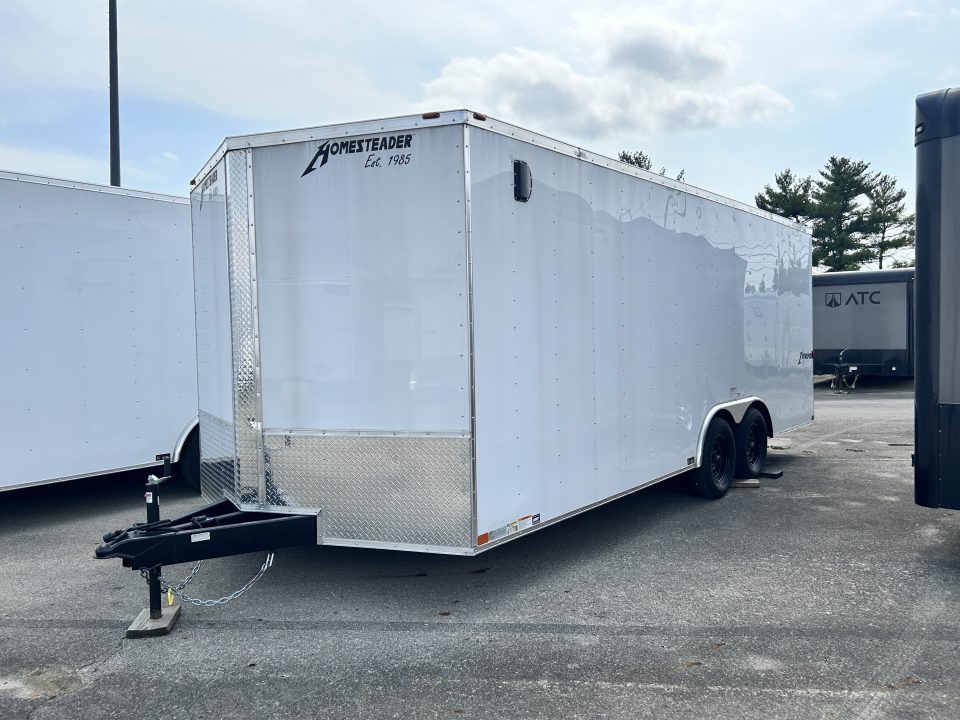 New 2026 Homesteader Trailer 20 FT ENCLOSED CAR HAULER 6.5 FT INTERIOR HEIGHT 7K GVWR