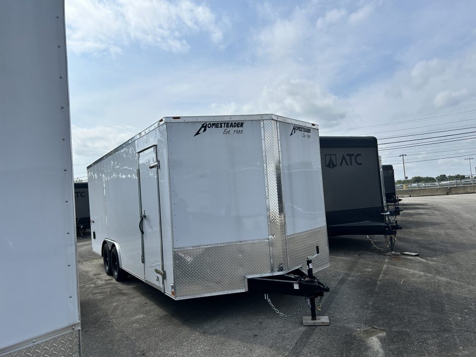 New 2026 Homesteader Trailer 20 FT ENCLOSED CAR HAULER 6.5 FT INTERIOR HEIGHT 7K GVWR