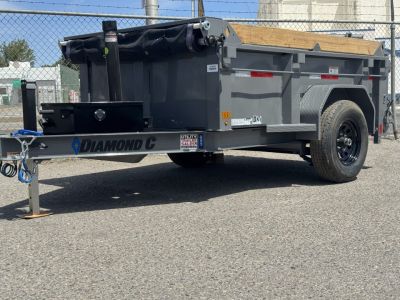 New 2026 Diamond C GST 60"x8' - 6K Telescopic Dump Trailer