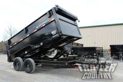 New 2026 New 7' x 14' Iron Bull Scissor Hoist Hydraulic Dump Trailer w/ 48  High Sides,