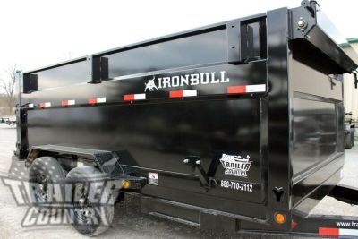 New 2026 New 7' x 14' Iron Bull Scissor Hoist Hydraulic Dump Trailer w/ 48" High Sides,