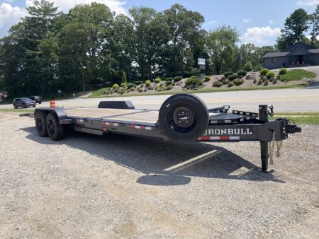 New 2026 Iron Bull Tilt Trailer / THB Series / 81" x 24 ' (8' Stationary 16' Tilt) / 2-10,000# Electric Brake Axles / Toolbox