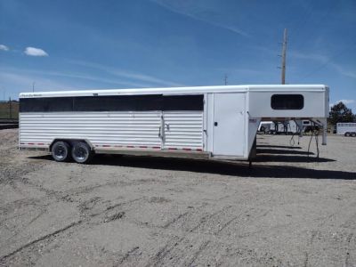 Used 2022 Trails West 28' Hotshot Stock Combo Trailer