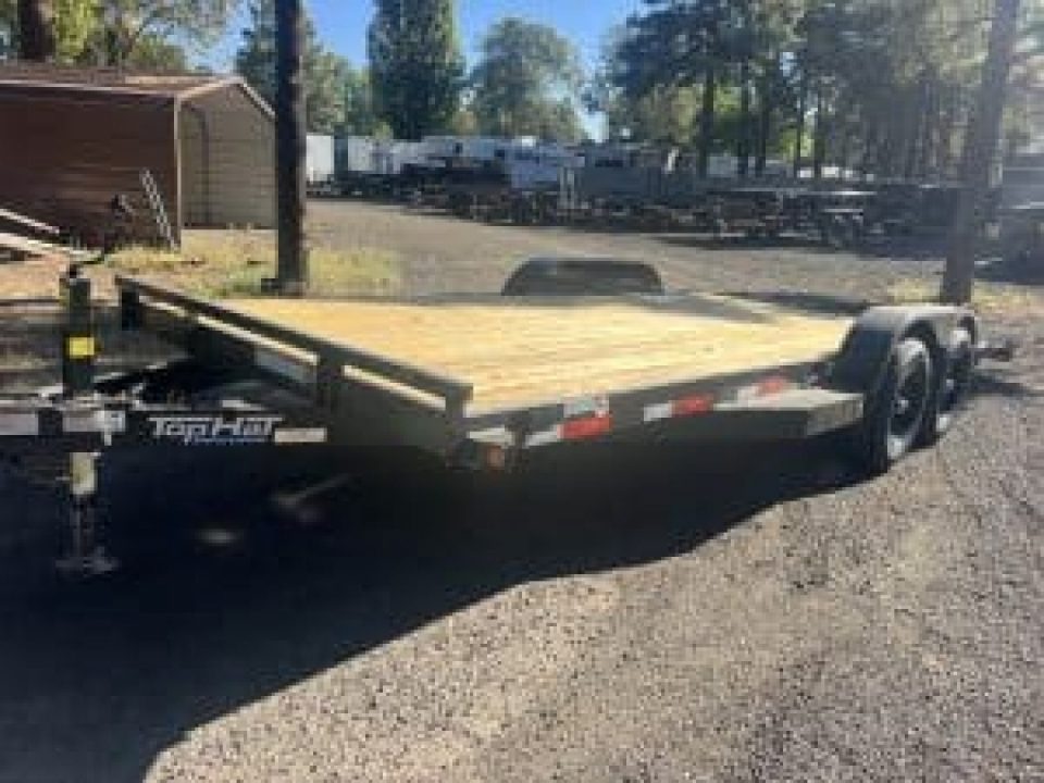 New 2026 Top Hat Trailers 83X18 10K Carhauler Utility Trailer