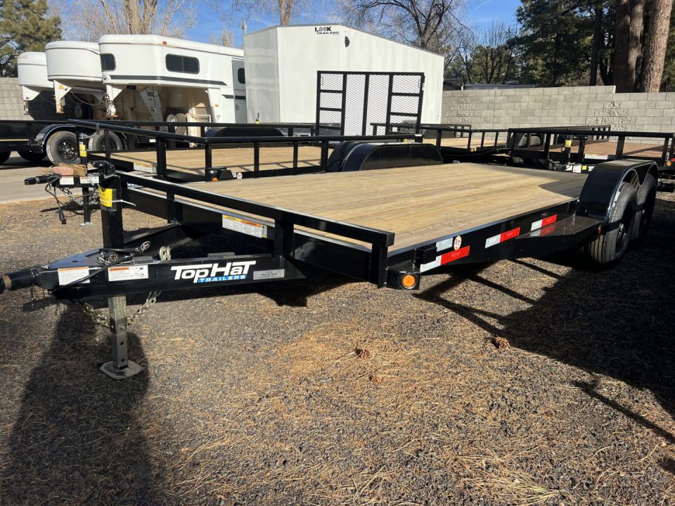 New 2026 Top Hat Trailers 83X18 10K Carhauler Utility Trailer
