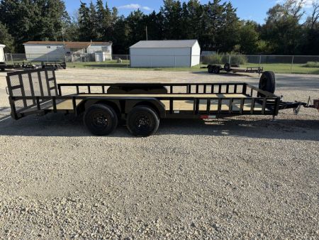 New 2027 Stag Trailers 82"x18' Tandem Axle Dovetail Utility Trailer