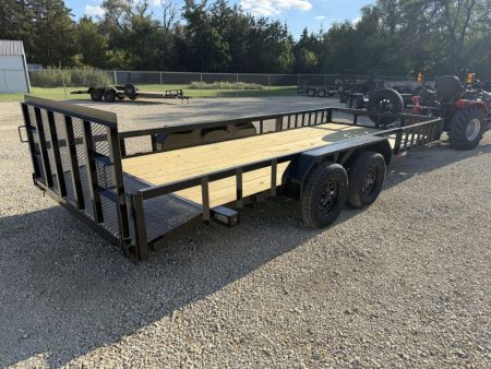 New 2027 Stag Trailers 82"x18' Tandem Axle Dovetail Utility Trailer