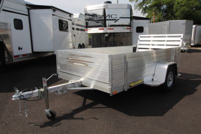 New 2027 Aluma 6310S-TG 63" x10ft Utility Trailer w/ 24" Removable Sides