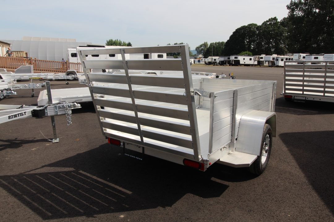 New 2027 Aluma 548S-TG 54" x 8ft Utility Trailer w/ 24" Removable Sides