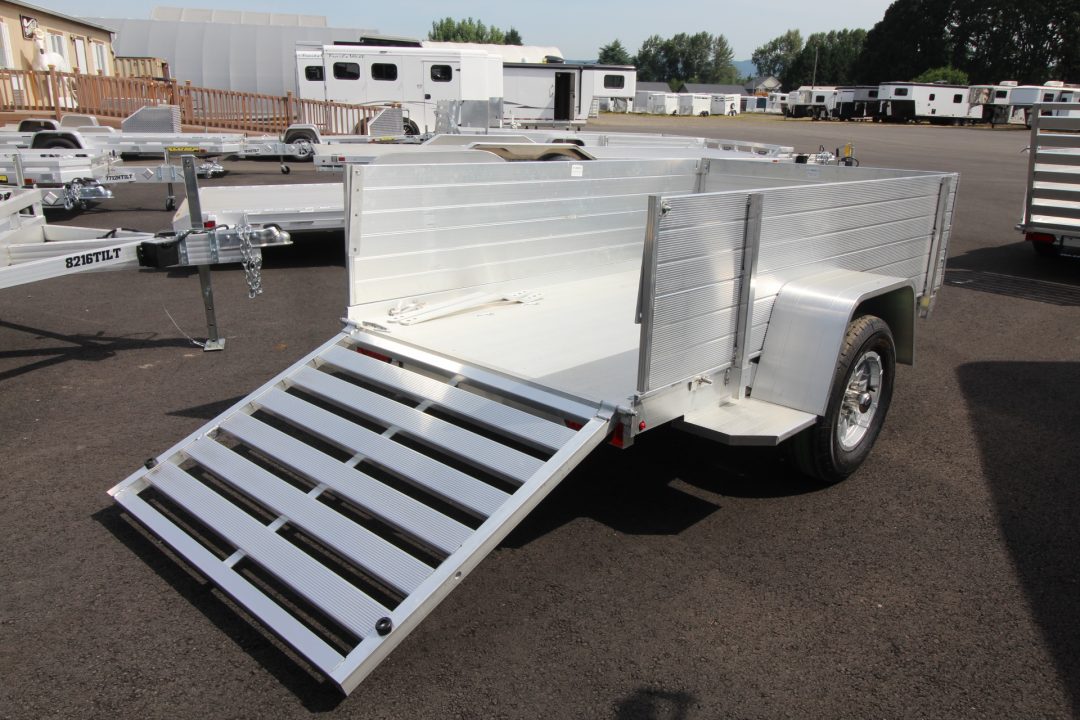 New 2027 Aluma 548S-TG 54" x 8ft Utility Trailer w/ 24" Removable Sides