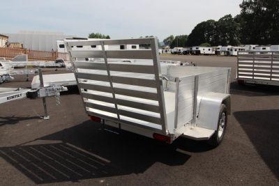 New 2027 Aluma 548S-TG 54" x 8ft Utility Trailer w/ 24" Removable Sides