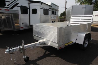 New 2027 Aluma 548S-TG 54" x 8ft Utility Trailer w/ 24" Removable Sides
