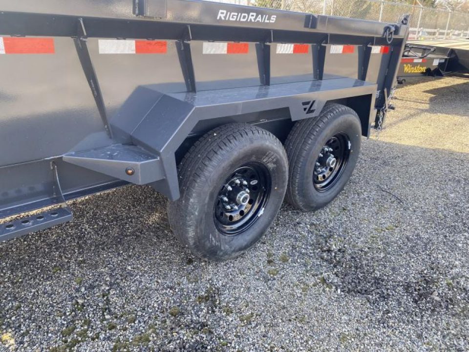 New 2026 Lamar Trailers 7 X 12 FT DUMP TRAILER TARP KIT WITH RAMPS 14 PLY TIRES 14K GVWR